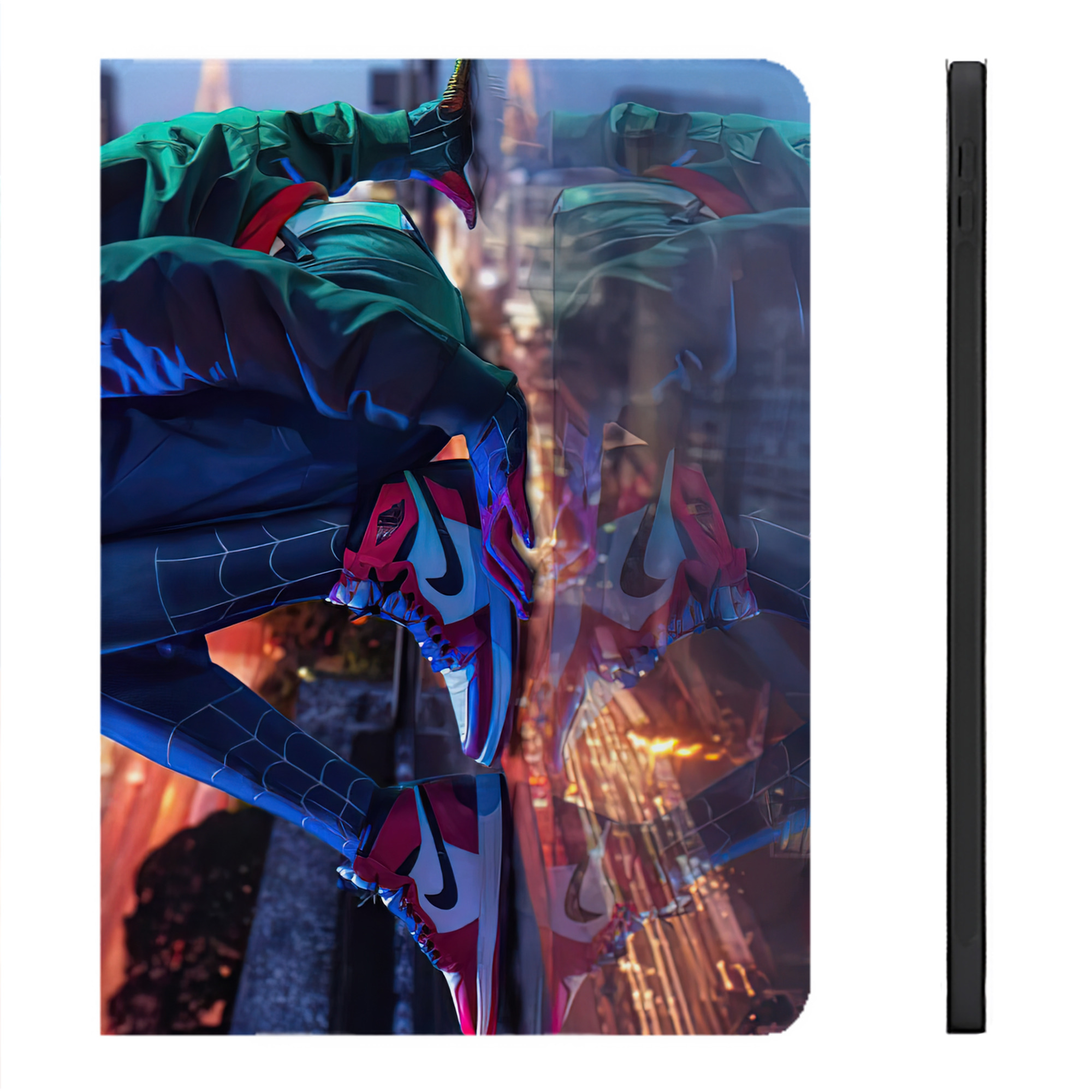 （画像用） Spider Man スパイダーマン IPadケース ペンホルダー付き ブックスタイルデザイン